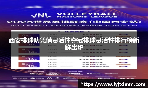 西安排球队凭借灵活性夺冠排球灵活性排行榜新鲜出炉